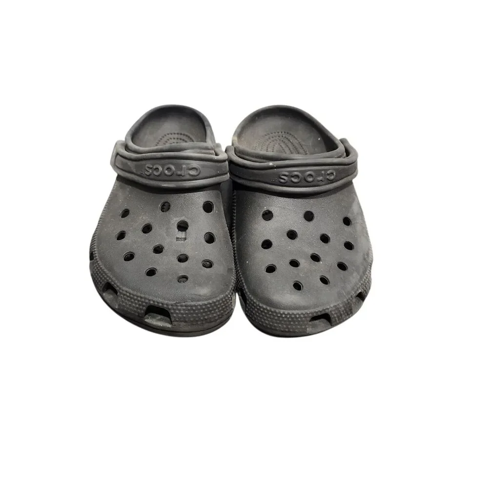 Crocs Classic Clogs Black Unisex Slip On Comfort Shoes Size M5 W7